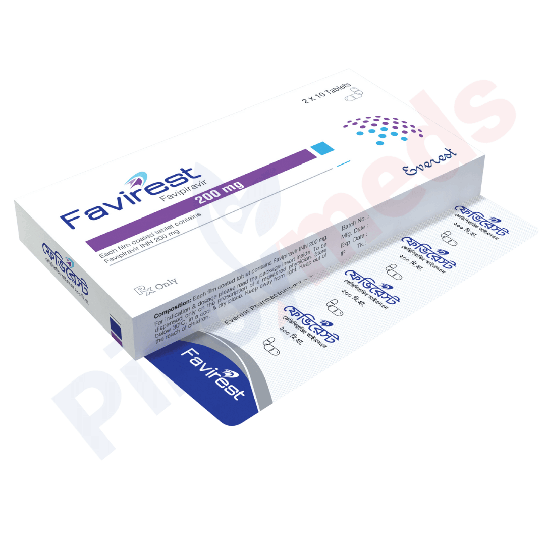 Favirest favipiravir 200 mg tablet