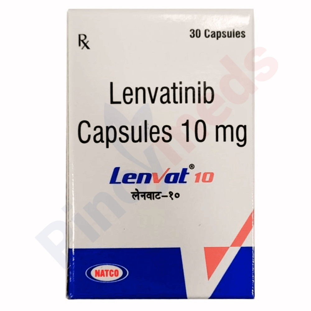 Lenvat 10 mg Capsule box