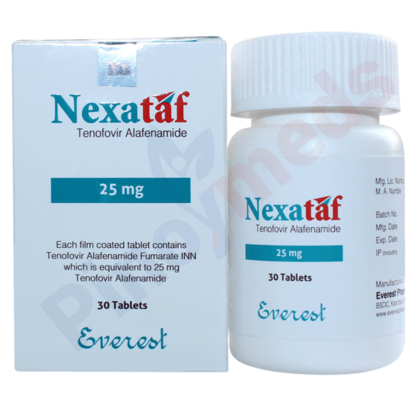 Nexataf tenofovir alafenamide 25 mg tablet
