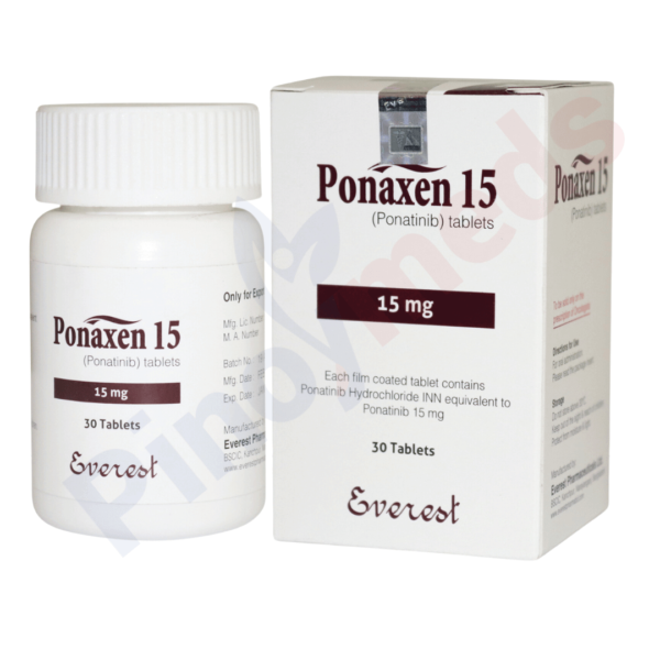 Ponaxen ponatinib 15 mg tablet