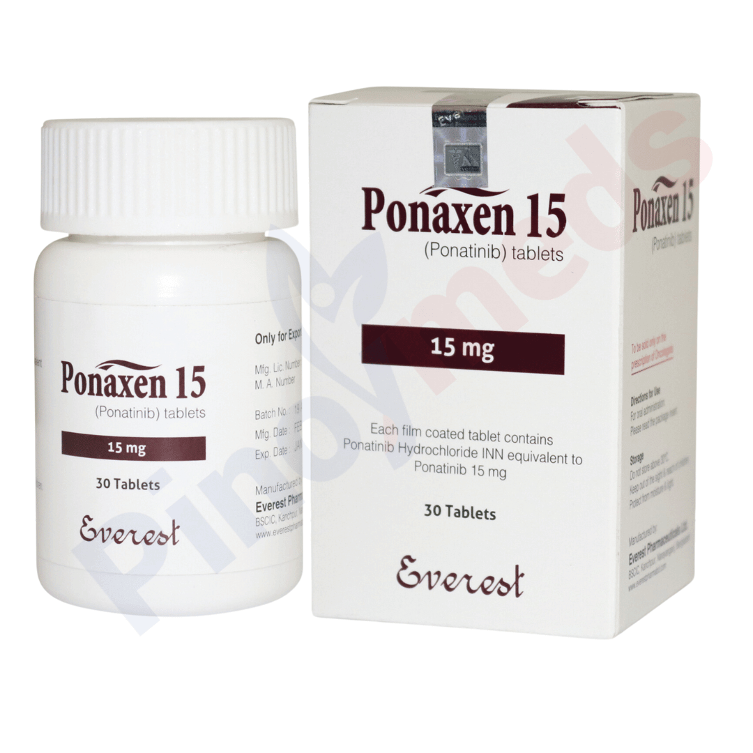 Ponaxen ponatinib 15 mg tablet