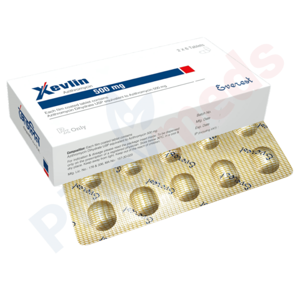 Xevlin azithromycin 500 mg tablet