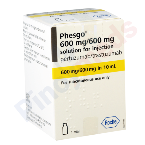 Phesgo Trastuzumab Pertuzumab Hyaluronidase 600 mg Vial