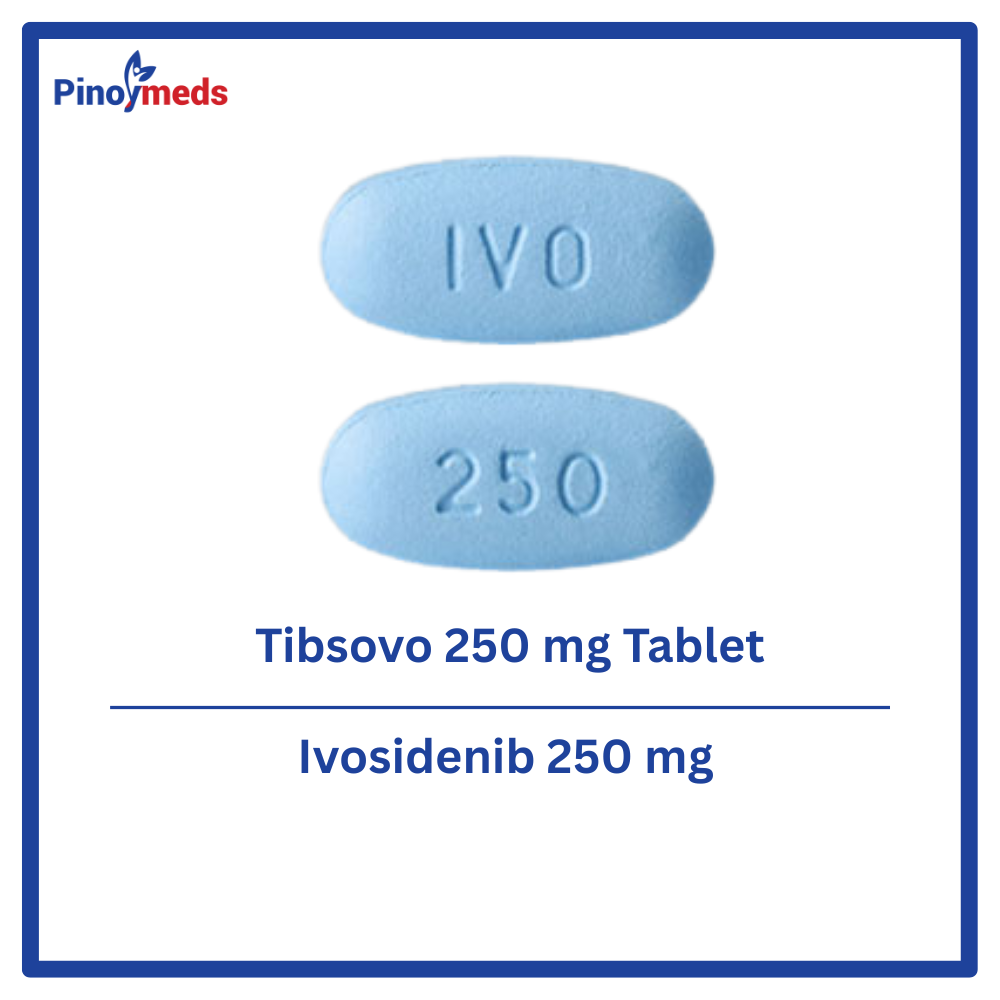 Tibsovo 250 mg oral tablet used for IDH1-mutated AML