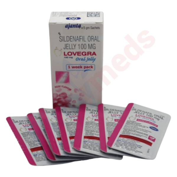 Lovegra 100 mg oral jelly for women in sachet pack