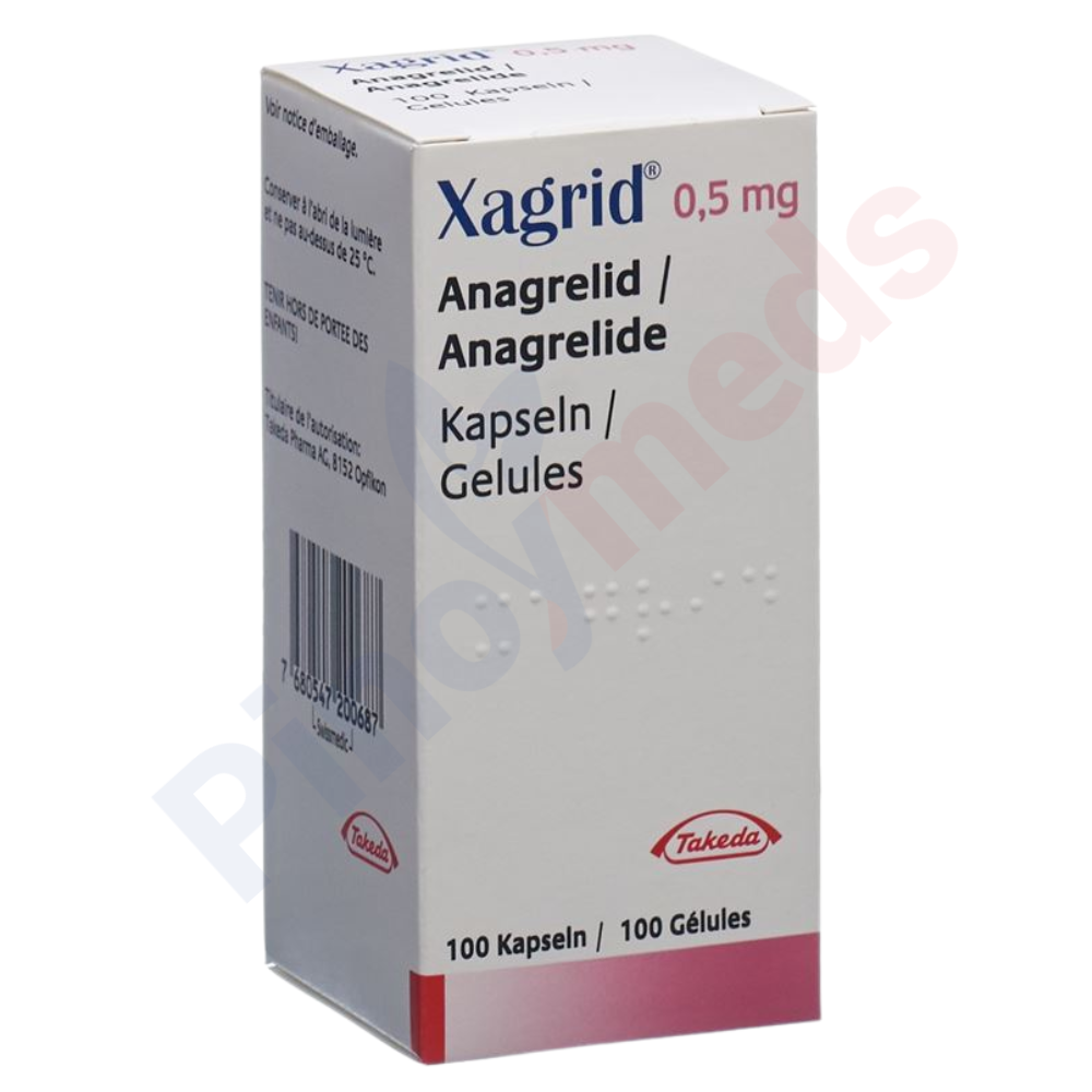Xagrid 0.5 mg capsule for essential thrombocythemia treatment
