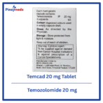 Temcad 20 mg Temozolomide, used to treat brain cancers Available in the Philippines at Pinoymeds.com