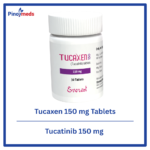 Sealed bottle of Tucaxen 150 mg Tablets (30-count) - Tucatinib for Metastatic Breast Cancer