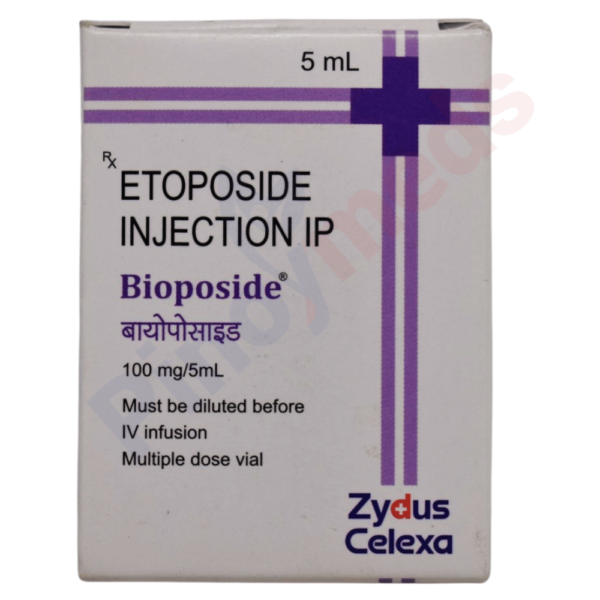 Bioposide 100 mg Injection - sterile etoposide solution for lung cancer therapy available iin the Philippines