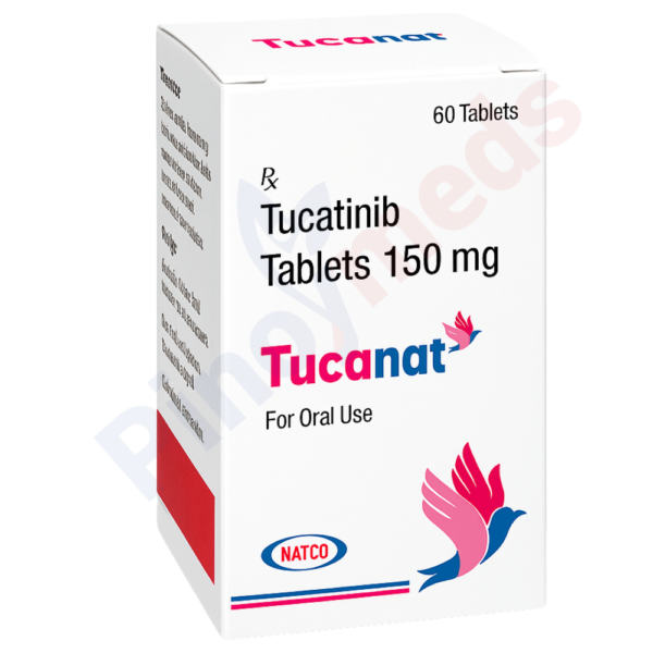 Tucanat 150 mg contains Tucatinib, used for HER2-positive breast cancer. It blocks cancer cell growth. Available in the Philippines at pinoymeds.com