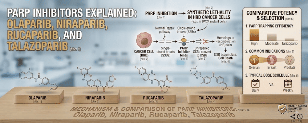 PARP Inhibitors Explained Olaparib, Niraparib, Rucaparib, and Talazoparib